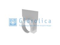 Гидролика Заглушка торцевая стальная (СО-400мм) с водосливом ЗТв 40 - 54. 55,5. 0,2