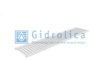 Гидролика Решетка водоприемная Gidrolica Standart РВ -15.24.100 - штампованная стальная нержавеющая, кл. А15