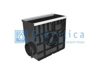 Гидролика Пескоуловитель Gidrolica Standart Plus ПУ-20.24,6.46 - пластиковый универсальный для лотков пластиковых DN150 и DN200 (усиленный)