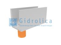 Гидролика Лоток водоотводный бетонный коробчатый (СО-300мм), с водосливом КUв 100.39,4(30).49,5(42,5) - BGU, № 20-0