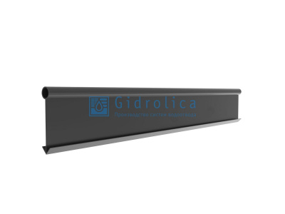 Гидролика Бордюр Gidrolica Country Б-1000.2.10 - пластиковый черный L10000, без отв.