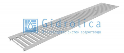 Гидролика Решетка водоприемная Gidrolica Standart РВ -15.18,6.100 - штампованная стальная оцинкованная, кл. А15