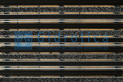 Гидролика Придверная решетка Gidrolica Step - резина+текстиль+щетка+скребок,  м.кв.