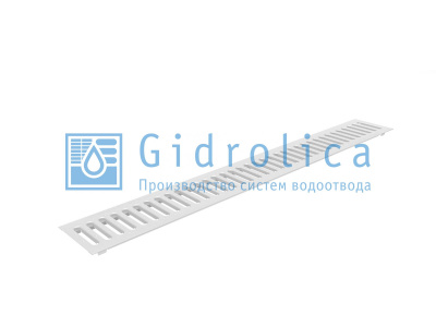 Гидролика Решетка водоприемная Gidrolica Standart РВ -10.13,6.100 - штампованная стальная оцинкованная, кл. А15